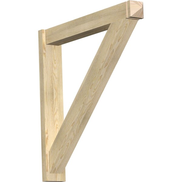 Ekena Millwork Traditional Arts & Crafts Rough Sawn Outlooker, Douglas Fir, 6"W x 40"D x 40"H OUT06X40X40TRA03RDF - main